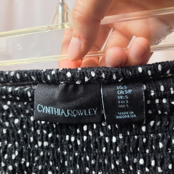 Cynthia Rowley Polka Dot Pattern Pleated Midi Skirt - Picture 3 of 3